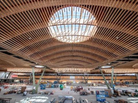 Mass timber warehouse