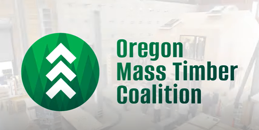 Oregon Mass Timber Coalition logo.